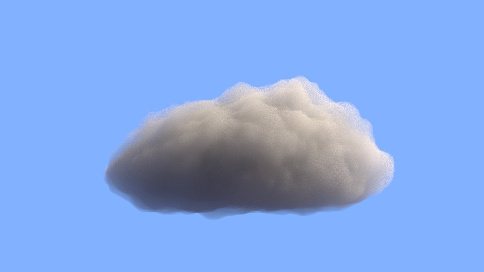 Finished blend file for Volumetric cloud tutorial preview image 1